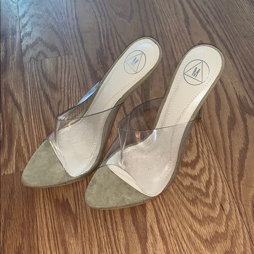 Clear / Nude heels